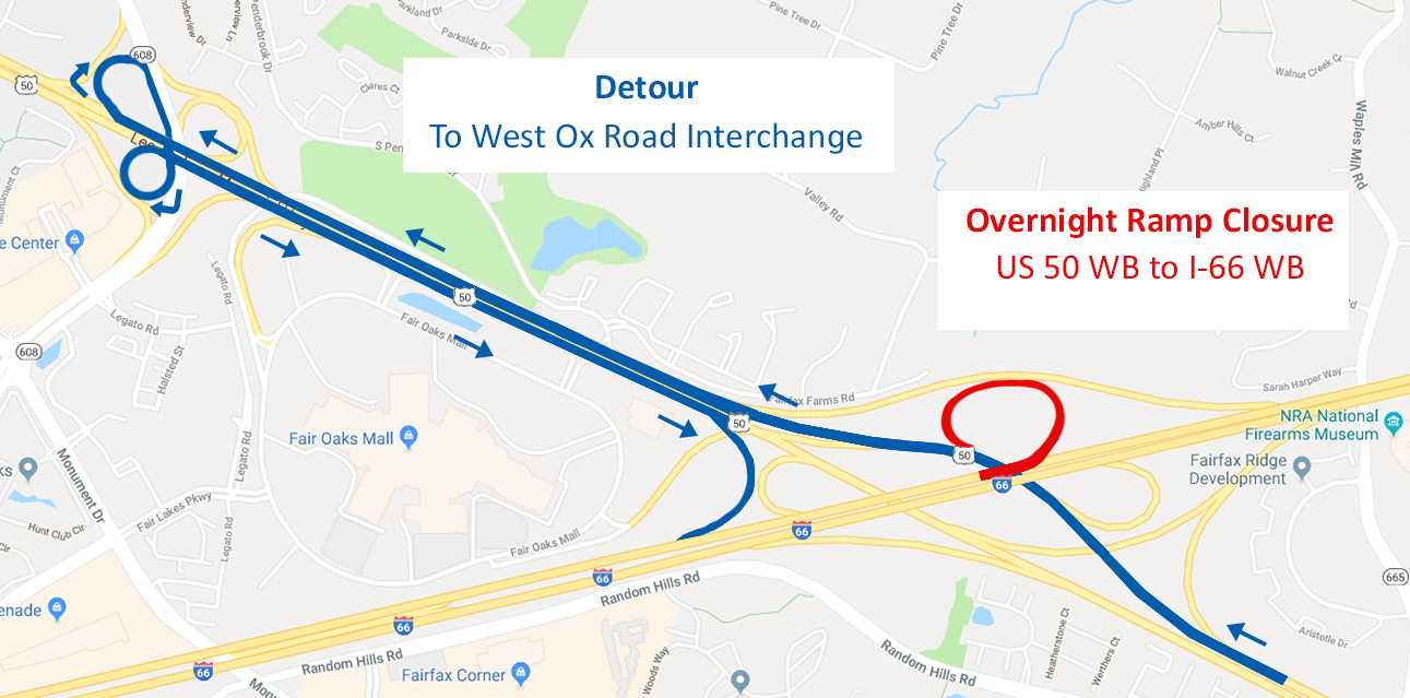 overnight closure map